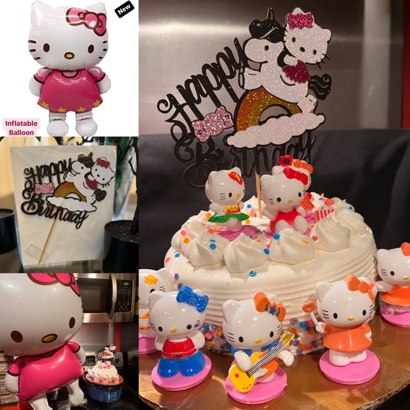Hello Kitty Cake Topper and Inflatable Balloon - Picture 6 of 7
